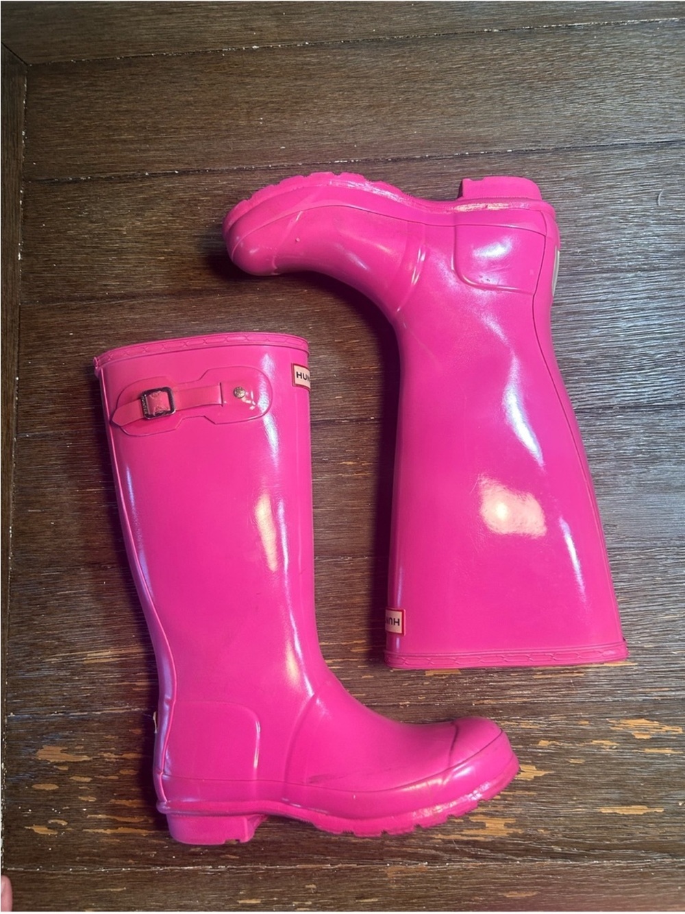 Hunter tall Wellington rain boots size 7 women - Picture 11 of 15